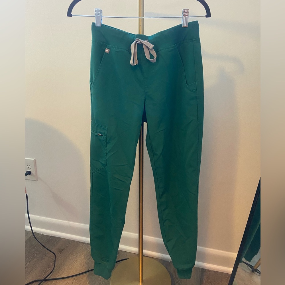 Green Jogger Pants with Drawstring